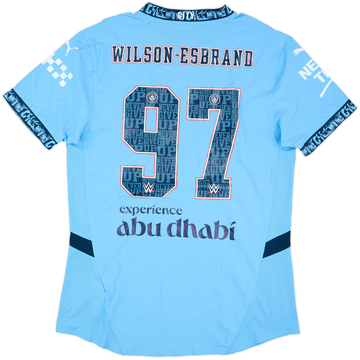 2024-25 Manchester City Match Issue Home Shirt Wilson‑Esbrand #97