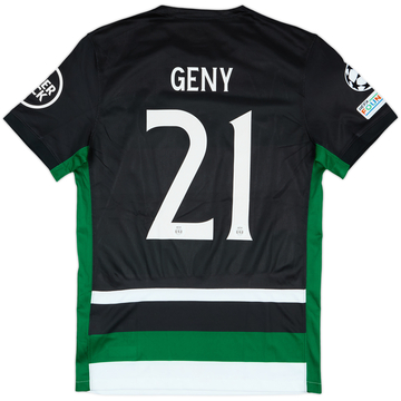 2024-25 Sporting CP Match Issue Champions League Home Shirt Geny #21