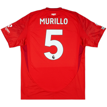 2024-25 Nottingham Forest Match Issue Home Shirt Murillo #5