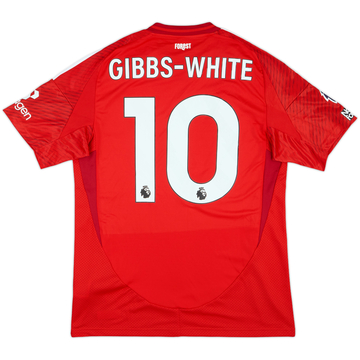2024-25 Nottingham Forest Match Issue Home Shirt Gibbs-White #10