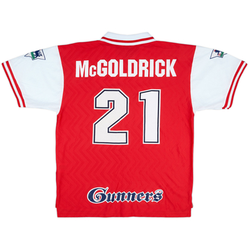 1996-97 Arsenal Match Issue Home Shirt McGoldrick #21