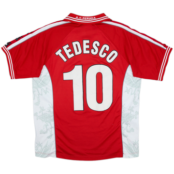 1999-00 Perugia Home Shirt Tedesco #10 - 7/10 - (L)