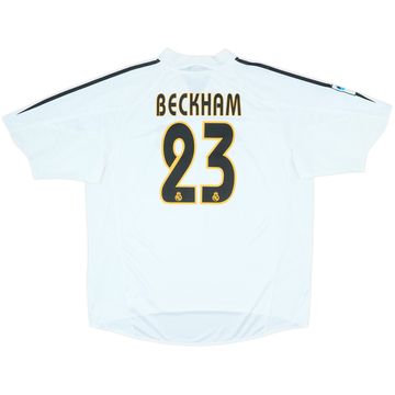 2004-05 Real Madrid Home Shirt Beckham #23 - 8/10 - (S)