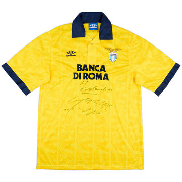 1993-94 Lazio Match Issue Signed Away Shirt #15