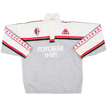 1987-88 AC Milan Kappa 1/4 Zip Track Jacket - 5/10 - (L)