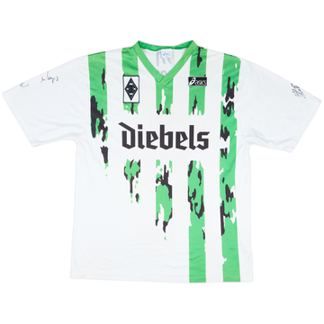 1994-95 Borussia Monchengladbach Match Issue Squad Signed Home Shirt #6