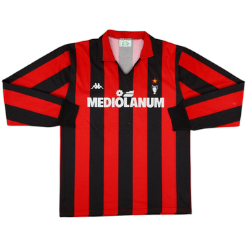1989-90 AC Milan Home L/S Shirt - 7/10 - (L)
