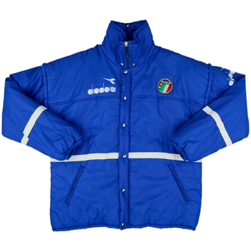 1990-92 Italy Diadora Padded Bench Coat - 8/10 - (L)