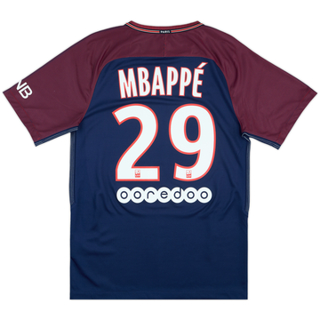 2017-18 Paris Saint-Germain Home Shirt Mbappe #29 - 10/10 - (S)