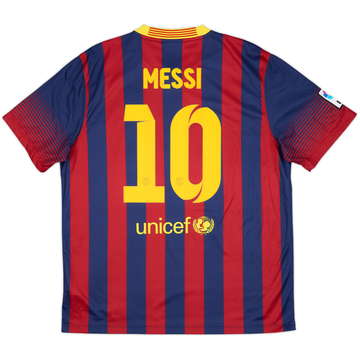 2013-14 Barcelona Home Shirt Messi #10 (XL)