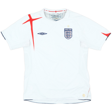 2005-07 England Home Shirt - 5/10 - (M)