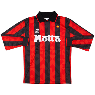 1993-94 AC Milan Home L/S Shirt - 8/10 - (S)