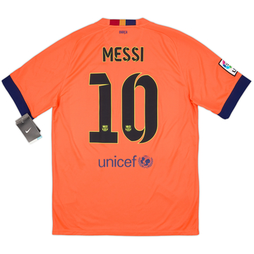 2014-15 Barcelona Away Shirt Messi #10 (L)