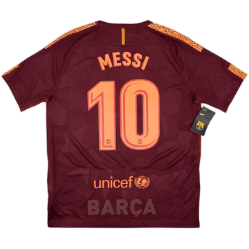 2017-18 Barcelona Third Shirt Messi #10 (L)