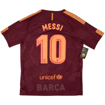 2017-18 Barcelona Third Shirt Messi #10 (L)