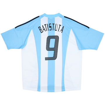 2002-04 Argentina Home Shirt Batistuta #9 - 9/10 - (XL)
