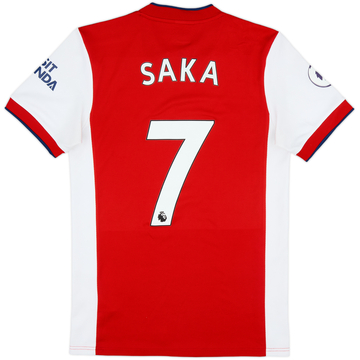 2021-22 Arsenal Home Shirt Saka #7 - 7/10 - (S)