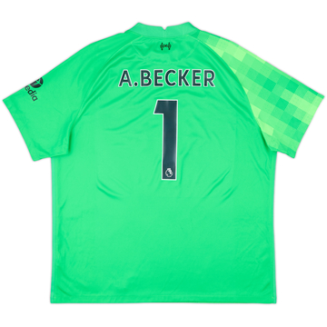 2021-22 Liverpool GK S/S Shirt A.Becker #1 - 8/10 - (XXL)