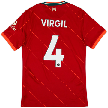 2021-22 Liverpool Home Shirt Virgil #4 - 6/10 - (S)
