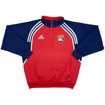 2000-01 Lyon adidas 1/4 Zip Drill Top - 8/10 - (M)
