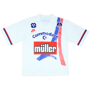 1991-92 Paris Saint-Germain Home Shirt #4 - 9/10 - (M)