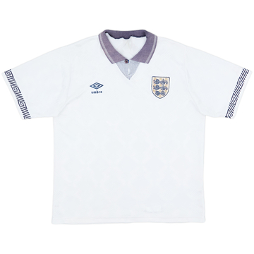1990-92 England Home Shirt - 7/10 - (M)