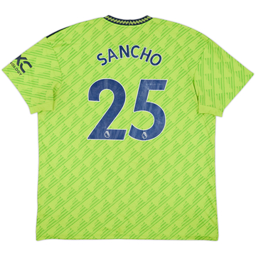 2022-23 Manchester United Third Shirt Sancho #25 - 5/10 - (XXL)