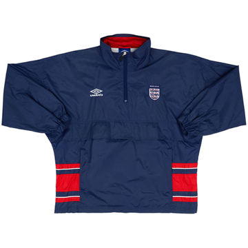 2000-02 England Umbro 1/4 Zip Rain Jacket - 9/10 - (M)