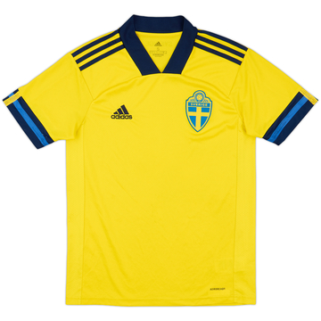 2020-21 Sweden Home Shirt - 9/10 - (S)