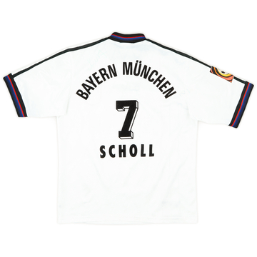 1996-98 Bayern Munich Signed Away Shirt Scholl #7 - 7/10 - (Y)