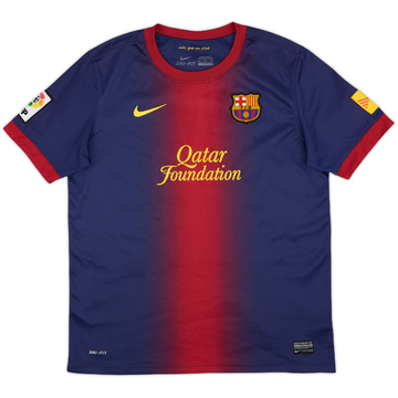 2012-13 Barcelona Home Shirt - 8/10 - (XL.Boys)