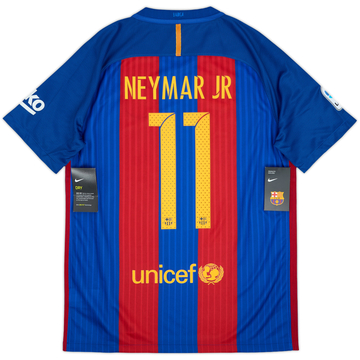 2016-17 Barcelona Home Shirt Neymar Jr #11 (M)