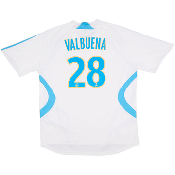 2007-08 Olympique Marseille Home Shirt Valbuena #28 - 7/10 - (XXL)