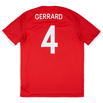 2010-11 England Away Shirt Gerrard #4 - 7/10 - (XXL)