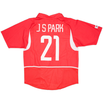2002-03 South Korea Home Shirt J.S.Park #21 - 8/10 - (L)