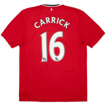 2011-12 Manchester United Home Shirt Carrick #16 - 5/10 - (L)