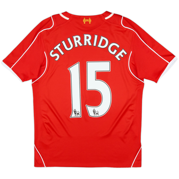 2014-15 Liverpool Home Shirt Sturridge #15 - 9/10 - (L.Boys)