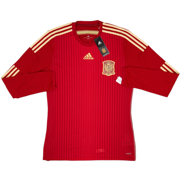 2013-15 Spain Player Issue Home L/S Shirt (L)