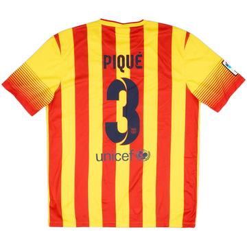 2013-15 Barcelona Away Shirt Pique #3 (L)