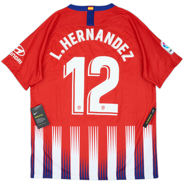 2018-19 Atletico Madrid Home Shirt L.Hernandez #12 (L)