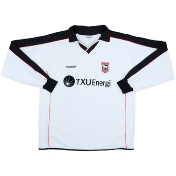 2001-02 Ipswich Away L/S Shirt #4 - 7/10 - (XL)