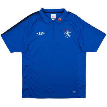 2011-12 Rangers Umbro 1/4 Zip Polo Shirt - 9/10 - (M)
