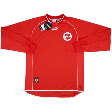 2000-01 Switzerland Home L/S Shirt (M)