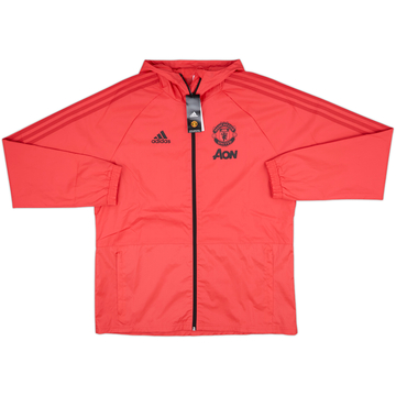 2018-19 Manchester United adidas Hooded Rain Jacket (L)