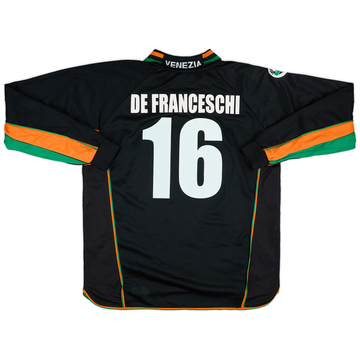 2001-02 Venezia Match Issue Home L/S Shirt De Franceschi #16