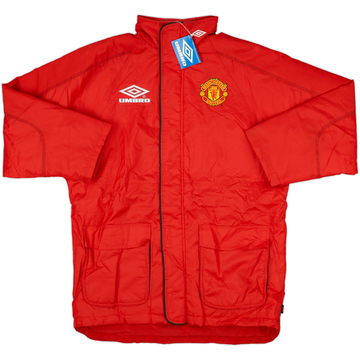 1998-99 Manchester United Umbro Hooded Padded Bench Coat (S)