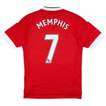 2015-16 Manchester United Home Shirt Memphis #7 - 9/10 - (S)