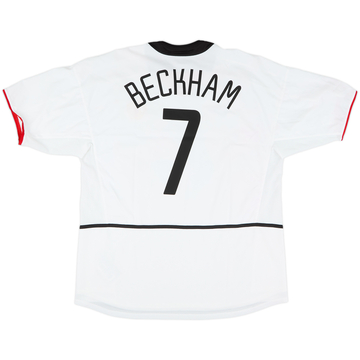 2002-03 Manchester United Away Shirt Beckham #7 - 5/10 - (XL)