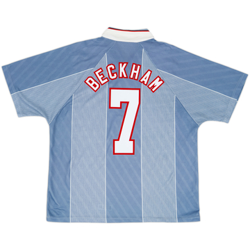 1996-97 England Away Shirt Beckham #7 - 6/10 - (XL)