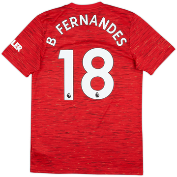 2020-21 Manchester United Home Shirt B Fernandes #18 - 6/10 - (M)